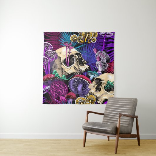 Seamless wallpaper pattern. Bright Magic Psychedel Wandkleed (In situ)