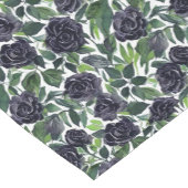 Seamless watercolor pattern with dark roses korte tafelloper (Hoek)