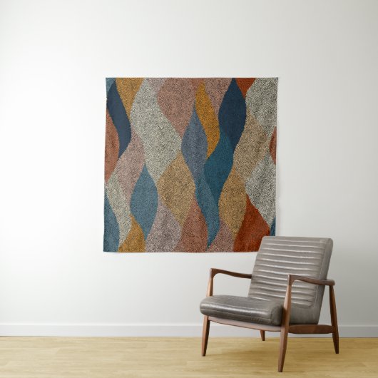 Seamless wavy pattern. Complicated hand-drawn orna Wandkleed (In Situ (horizontaal))