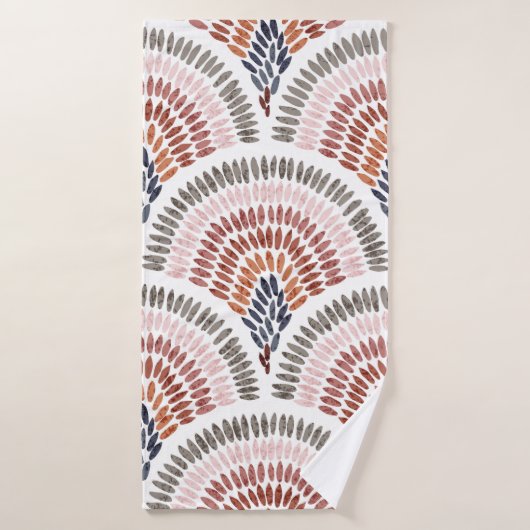 Seamless wavy pattern. Seigaiha design in polka do Badhanddoek (Badhanddoek)