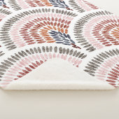 Seamless wavy pattern. Seigaiha design in polka do Sherpa Deken (3/4)