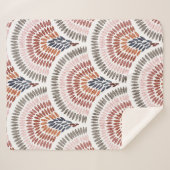 Seamless wavy pattern. Seigaiha design in polka do Sherpa Deken (Voorkant (horizontaal))