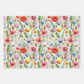 Seamless Wildflower Pattern Furniture Decoupage Inpakpapier Vel (Voorkant 3)