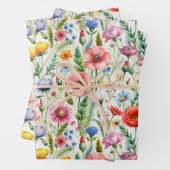 Seamless Wildflower Pattern Furniture Decoupage Inpakpapier Vel (In situ)