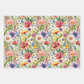 Seamless Wildflower Pattern Furniture Decoupage  Inpakpapier Vel (Voorkant 3)