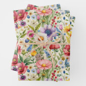 Seamless Wildflower Pattern Furniture Decoupage  Inpakpapier Vel (In situ)