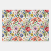 Seamless Wildflower Pattern Furniture Decoupage Inpakpapier Vel (Voorkant 2)