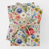 Seamless Wildflower Pattern Furniture Decoupage Inpakpapier Vel (In situ)