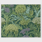 Seamless William Morris style floral pattern Cadeaupapier (Vlak)
