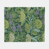 Seamless William Morris style floral pattern Fleece Deken (Voorkant (Horizontaal))