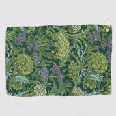 Seamless William Morris style floral pattern Golfhanddoek (Horizontaal)