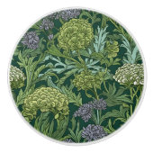 Seamless William Morris style floral pattern Keramische Knop (Voorkant)