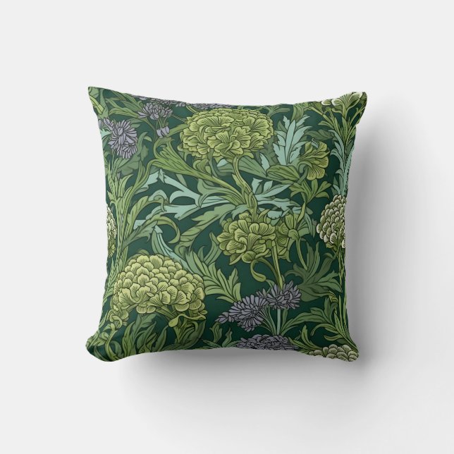 Seamless William Morris style floral pattern Kussen (Voorkant)