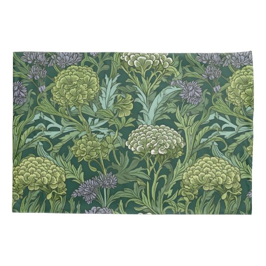 Seamless William Morris style floral pattern Kussensloop (Achterkant-Links)