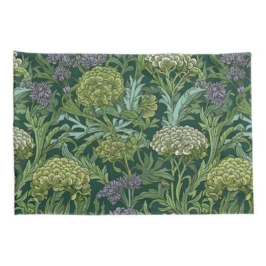 Seamless William Morris style floral pattern Kussensloop (Achterkant-Rechts)
