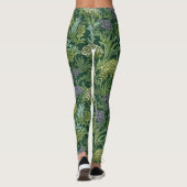 Seamless William Morris style floral pattern Leggings (Achterkant)
