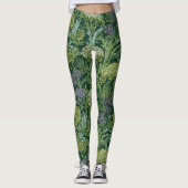 Seamless William Morris style floral pattern Leggings (Voorkant)