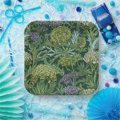 Seamless William Morris style floral pattern Papieren Bordje (Feest)