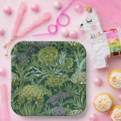 Seamless William Morris style floral pattern Papieren Bordje (Feest)