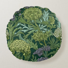 Seamless William Morris style floral pattern Rond Kussen