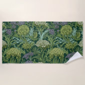 Seamless William Morris style floral pattern Strandlaken (Voorkant)