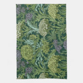 Seamless William Morris style floral pattern Theedoek (Verticaal)