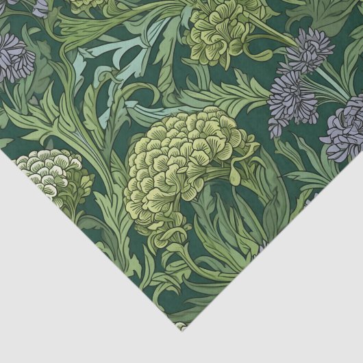 Seamless William Morris style floral pattern Tissuepapier (Detail)