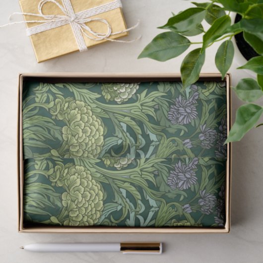 Seamless William Morris style floral pattern Tissuepapier (Geschenk)