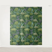Seamless William Morris style floral pattern Wandkleed (Voorkant)