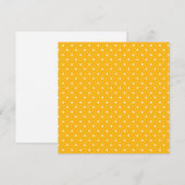 Seamless yellow-orange  polka dot  pattern  bedankkaart (Voorkant / Achterkant)