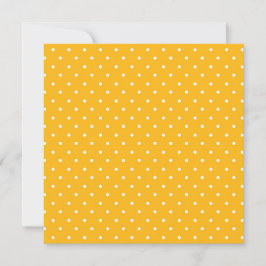 Seamless yellow-orange  polka dot  pattern  bedankkaart