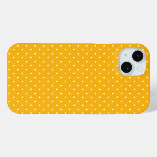 Seamless yellow-orange  polka dot  pattern  Case-Mate iPhone case (Achterkant (horizontaal))