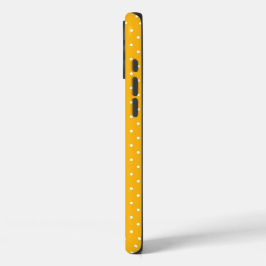 Seamless yellow-orange  polka dot  pattern  Case-Mate iPhone case (Achterkant / Links)