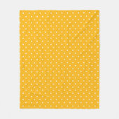Seamless yellow-orange  polka dot  pattern  fleece deken (Voorkant)