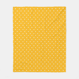 Seamless yellow-orange  polka dot  pattern  fleece deken