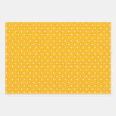 Seamless yellow-orange  polka dot  pattern  inpakpapier vel (Voorkant 2)