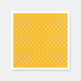 Seamless yellow-orange  polka dot  pattern  servet