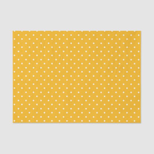 Seamless yellow-orange  polka dot  pattern  tissuepapier (Voorkant)