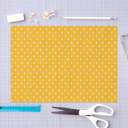 Seamless yellow-orange  polka dot  pattern  tissuepapier (Craft)