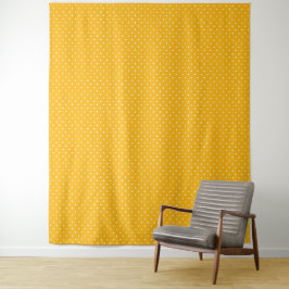 Seamless yellow-orange  polka dot  pattern  wandkleed