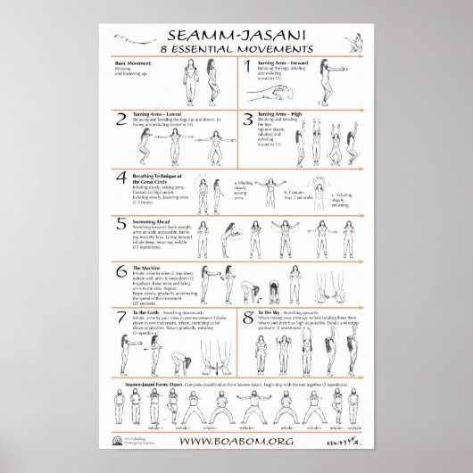 Seamm-Jasani: 8 essentiële bewegingen Poster (Voorkant)