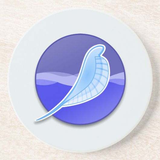 SeaMonkey-Logo Zandsteen Onderzetter (Voorkant)