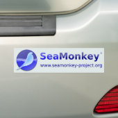 SeaMonkey-project - Horizontale Logo Bumpersticker (Op auto)