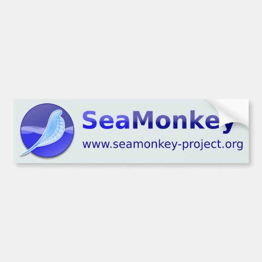 SeaMonkey-project - Horizontale Logo Bumpersticker (Voorkant)