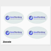 SeaMonkey Project - Horizontale Logo Ovale Sticker (Vel)