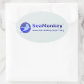 SeaMonkey Project - Horizontale Logo Ovale Sticker (Tas)