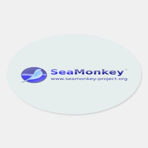 SeaMonkey-project - Horizontale Logo Ovale Sticker