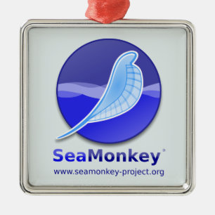 SeaMonkey-project - Verticale Logo Metalen Ornament