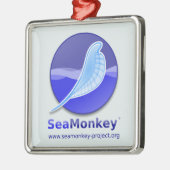 SeaMonkey-project - Verticale Logo Metalen Ornament (Links)