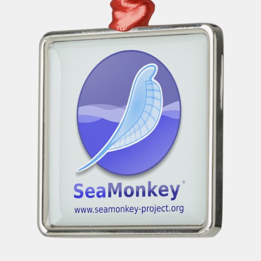 SeaMonkey-project - Verticale Logo Metalen Ornament (Links)